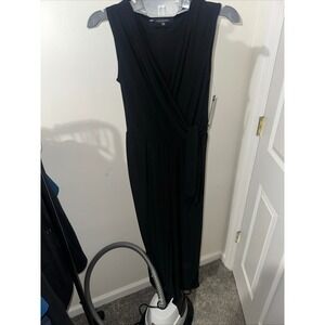 Tahari XS Black Sleeveless Jumpsuit Wide Leg Party Cocktail New with Tags